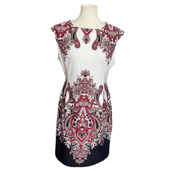 Evan Picone Paisley Dress - Picture 1 of 4